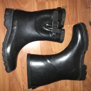 offers pending; worn rain boots